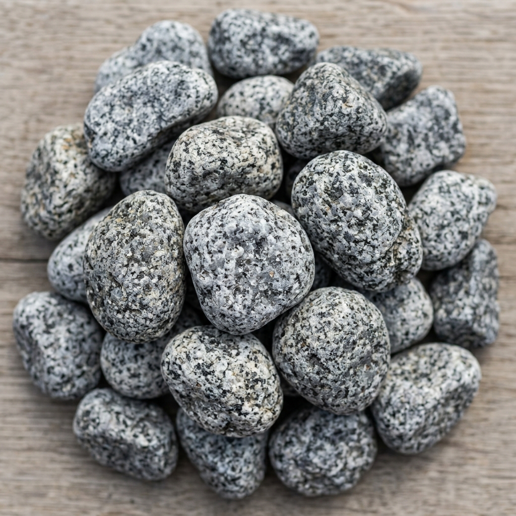 Sac de galet granit 25-50 mm pour paillage minéral décoratif jardin provençal