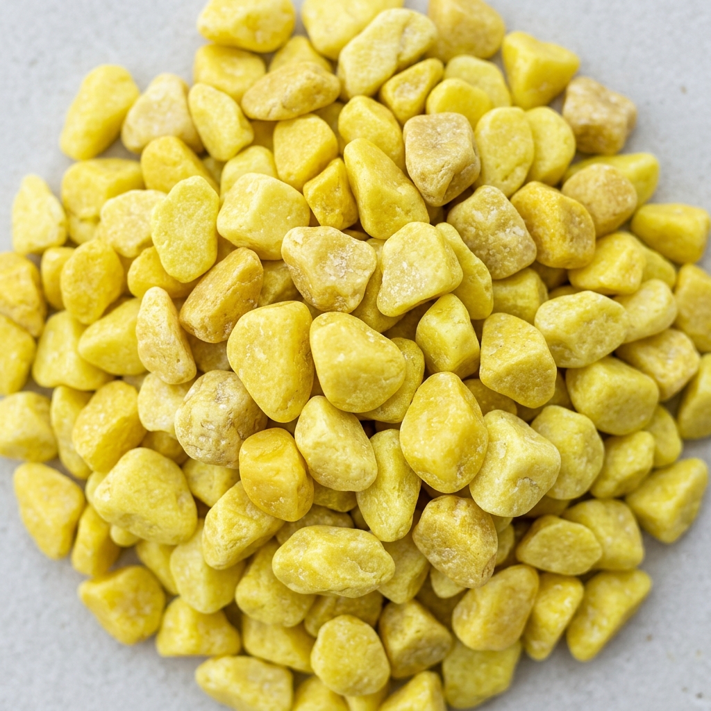 Sac de galet marbre citron jaune doré pour paillage minéral décoratif extérieur