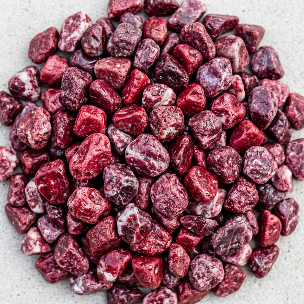 Sac de galet marbre rouge 12-25 mm pour décoration minérale jardin méditerranéen