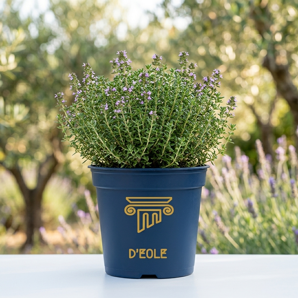 Plant de thym en godet C3L cultivé localement pour jardin méditerranéen ensoleillé